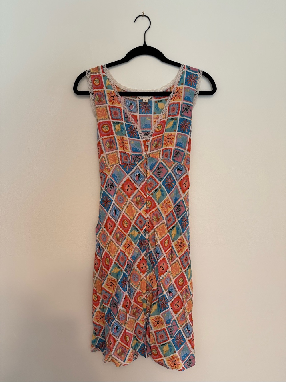 NWT Lucky Brand Femme Printed Mini Dress - Picture 12 of 12